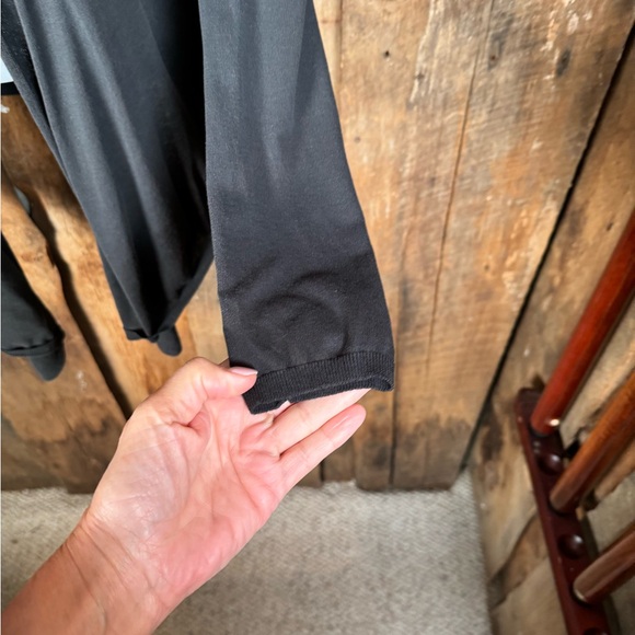 Vince 100% Cotton Draped Open Front Cardigan- Size Medium - Picture 4 of 7